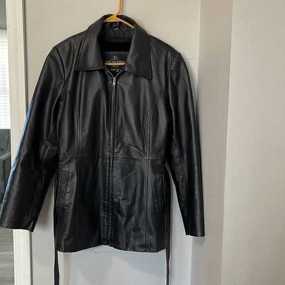 ÓSCAR PIEL LEATHER JACKET  - Picture 1 of 13